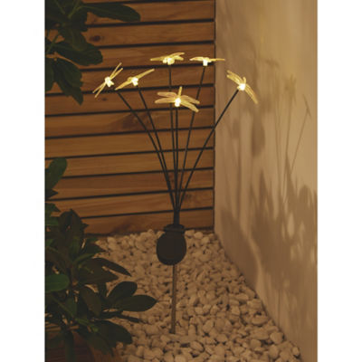 ASDA Clear Dragonfly Solar Stake Light