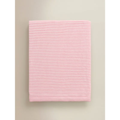 ASDA Pink & White Mixed Fruit Cotton Knitted Blanket