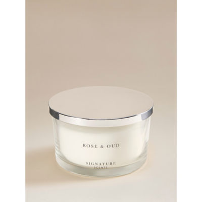 ASDA Signature Scents Rose & Oud Triplewick Candle