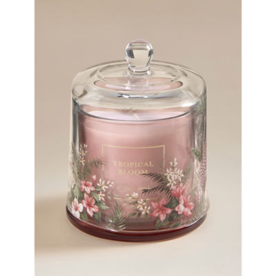 ASDA Botanical Tropical Bloom Cloche Candle