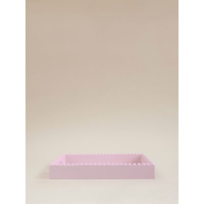 ASDA Pink Square Beaded Tray