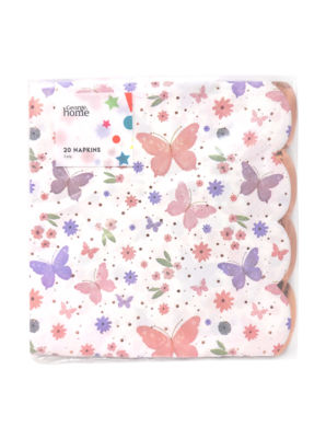 ASDA Butterfly Napkins 20pk