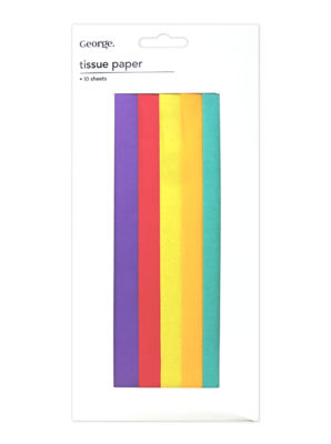 Rainbow Tissue Paper 10PK - ASDA Groceries