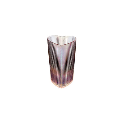 ASDA Pink Iridescent Heart Hiball Glasses - Set of 4