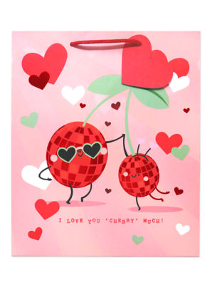George Home Large Cherry Novelty Gift Bag