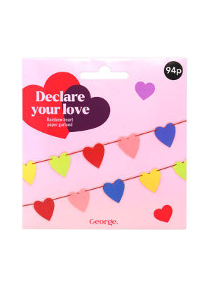 ASDA Rainbow Heart Bunting