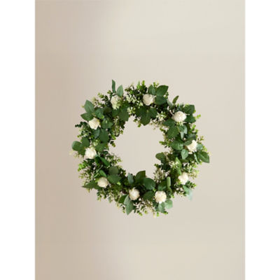 ASDA Topiary White Rose Wreath