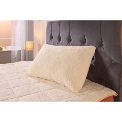 ASDA Pillow Cream Teddy Fleece Polyester Each