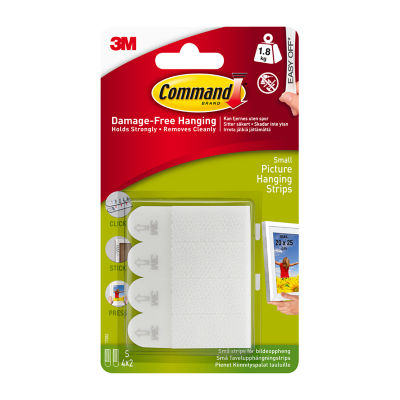 Command Brand Small Picture Hanging Strips 4 Pairs