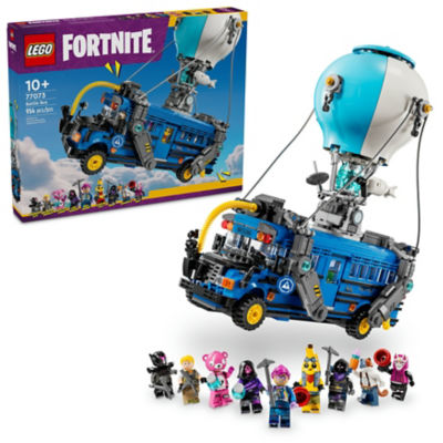 LEGO Fortnite Battle Bus Toy Set with 9 Characters 77073