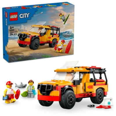 LEGO City Lifeguard Beach Rescue Truck & Shark Toys 60453