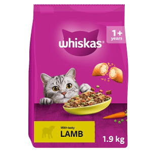 Whiskas Adult 1+ Dry Cat Food Biscuits Salmon 1.9Kg