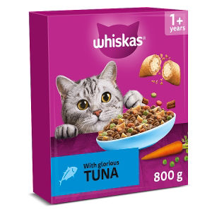 Whiskas Adult 1+ Dry Cat Food Biscuits Chicken 800G