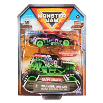 Monster Jam Mj With Racecar
