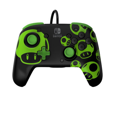PDP Rematch Wired Controller: 1-Up Glow in the Dark for Nintendo Switch ...