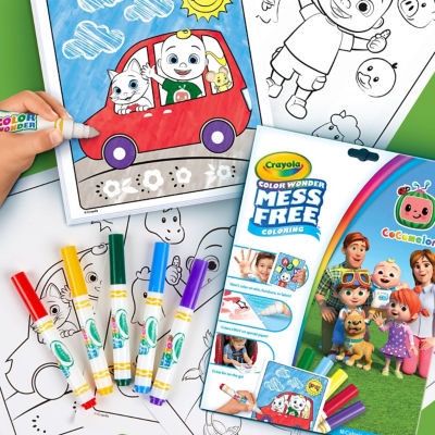 Crayola Cocomelon Colour Wonder Book