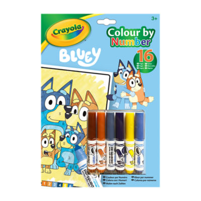 Crayola Bluey 16 Colour by Number 3+