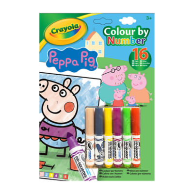Crayola Peppa Pig Colour by Numbers Colouring Book  Age 3+ Years