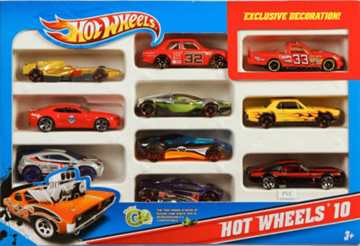 Hot Wheels 10-Car Pack 1:64 Diecast Toy Car Set - Style Varies - 54886 - Image 10