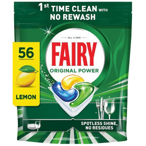 Fairy All in One Dishwasher Tablets Lemon, 60  Tablets