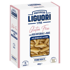 Pastificio Liguori Penne Rigate with Brown Rice and Corn 400g