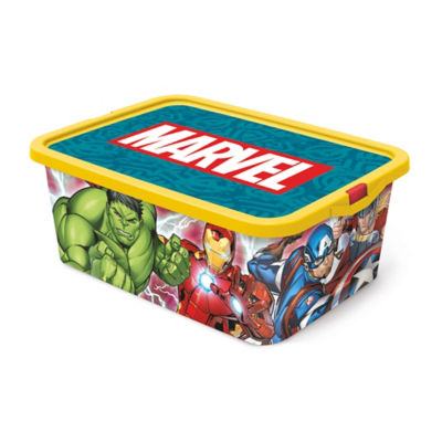 Disney Marvel Plastic Storage Click Box 13L