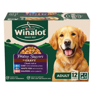 Winalot Friday Suppers Mixed Variety Fish in Gravy Wet Dog Food 12x100g