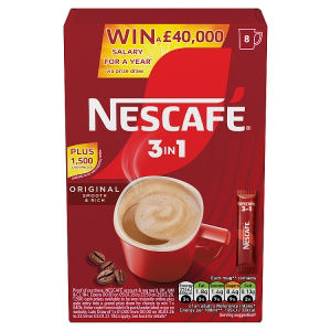 NESCAFE 3 in 1 Original Coffee Sachets 8 x 16g