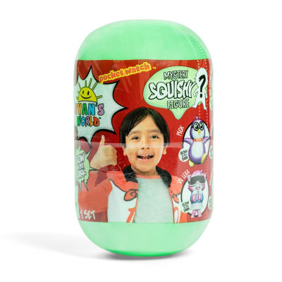 Ryan's World Glow in the Dark Mystery Squishy Figure - Style May Vary