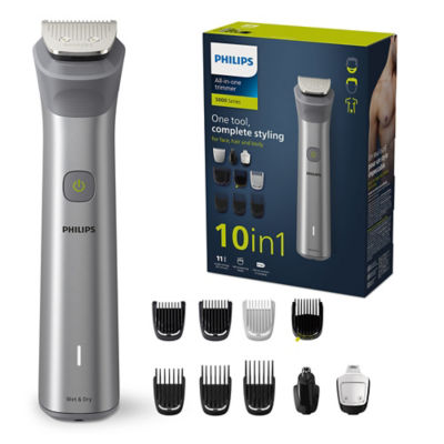 Philips Series 5000, 10-in-1 Multi Grooming Trimmer for Beard , Head, and Body, MG5920/15