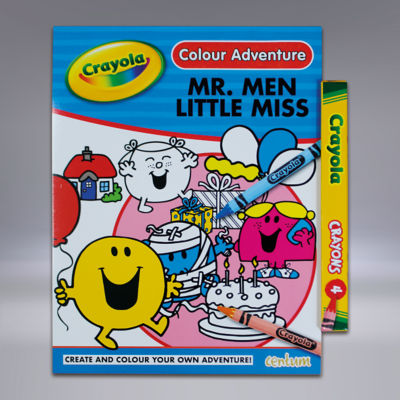 Crayola Mr Men & Little Miss Colour A Story Book with Crayons