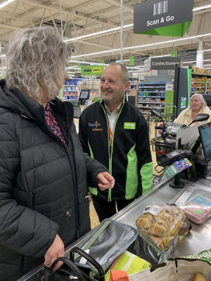 Pastor Shaun Keating visits Asda Taunton each week