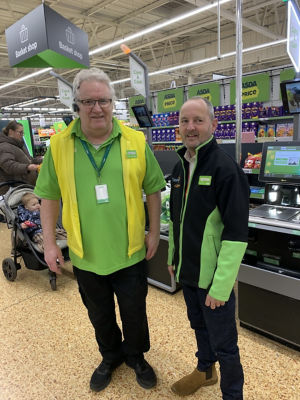 Pastor Shaun Keating at Asda Taunton