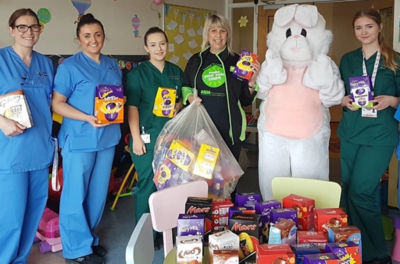 Easter donations to local hospital from Asda Aberdare
