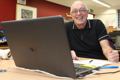 Abergele district foodbank debt advisor Stuart