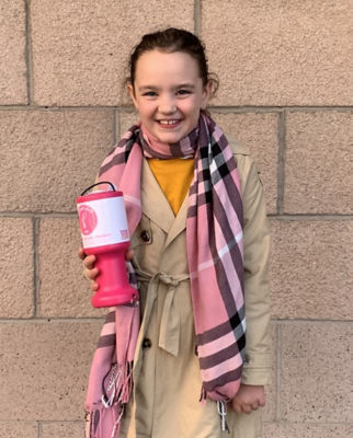 Ailie MacIntosh supports charity at Asda Aberdeen Beach