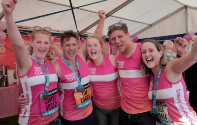 Inspirational colleague Alex helps to raise £6.200 for Tickled Pink by completing Great North Run