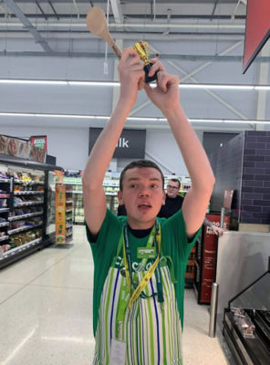 Scott Ferguson at Asda Alloa VIP tour