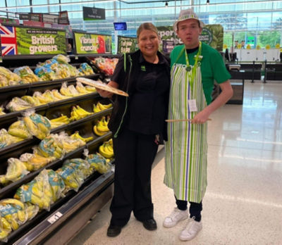 Scott Ferguson at Asda Alloa VIP tour