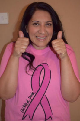 Angela Gidda from Asda Hayes supports Tickled Pink