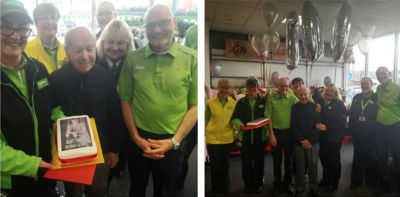 Wrodl War Two veteran Arthur shops at Asda Farnworth