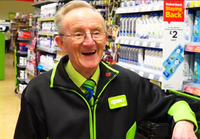Happy 80th birthday to Bernard O'Rourke from Asda Stockport