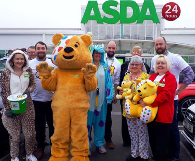 BBC Children in Need at Asda Boston