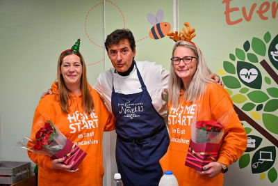 Asda Colne Christmas magical moments with Jean-Christophe Novelli