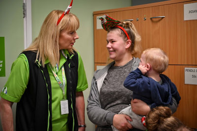 Asda Colne Christmas magical moments with Jean-Christophe Novelli