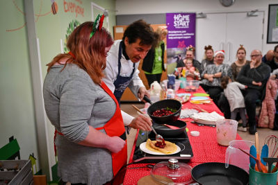 Asda Colne Christmas magical moments with Jean-Christophe Novelli