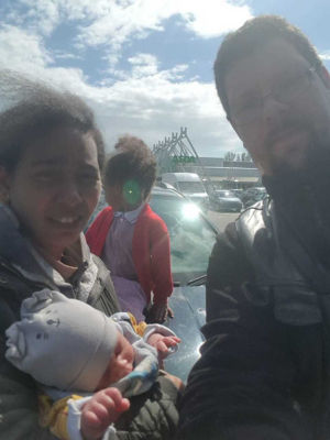 Baby Tyler Cooper Jones was born in the car park at Asda Eastbourne