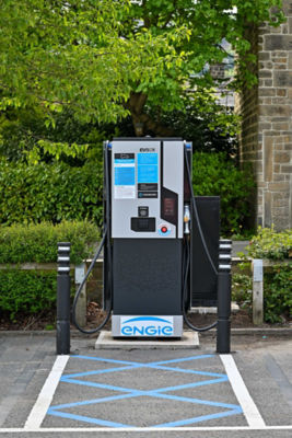 One of the new EV rapid charge points at Asda