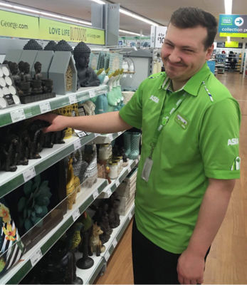 Asda Living Hull colleague Adam Pinder