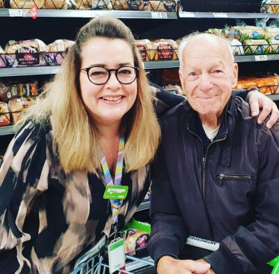 World War Two veteran Arthur has shopped at Asda Farnworth each week for 40 years